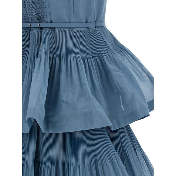 Zimmermann Women 'Pleated Tiered Midi' Dress - Picture 4 of 4